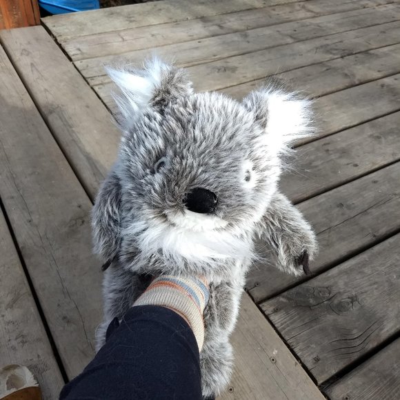 3/$25 vintage 90s plush indoor slippers koala EUC unisex - Picture 10 of 14